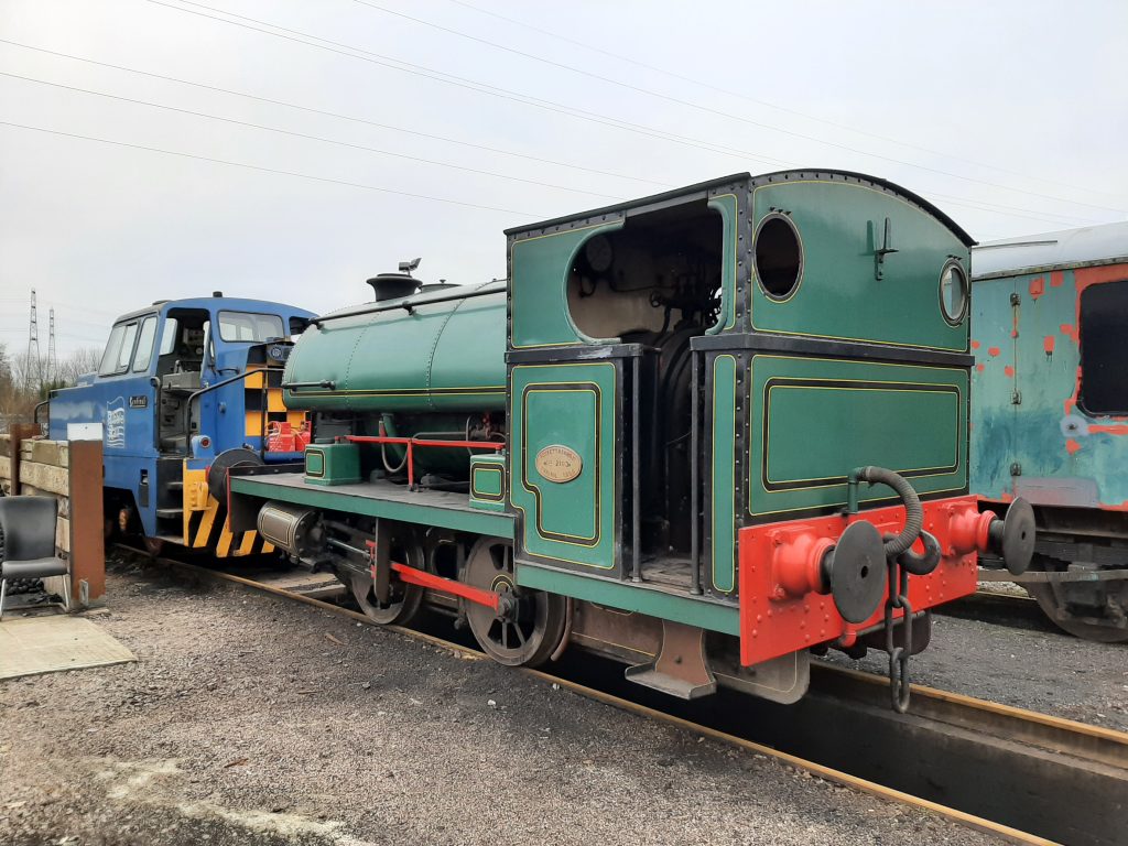 Newly arrived Peckett 0-4-0ST No. 2103 of 1950