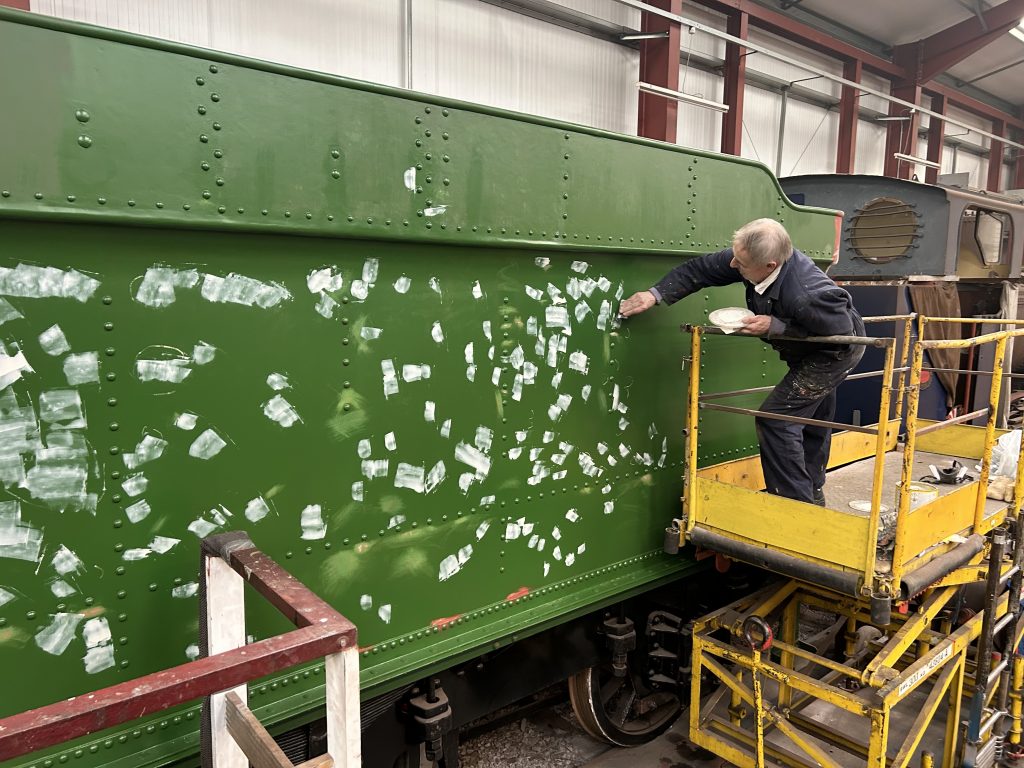 Tim finding some more imperfections on Wootton Hall's tender