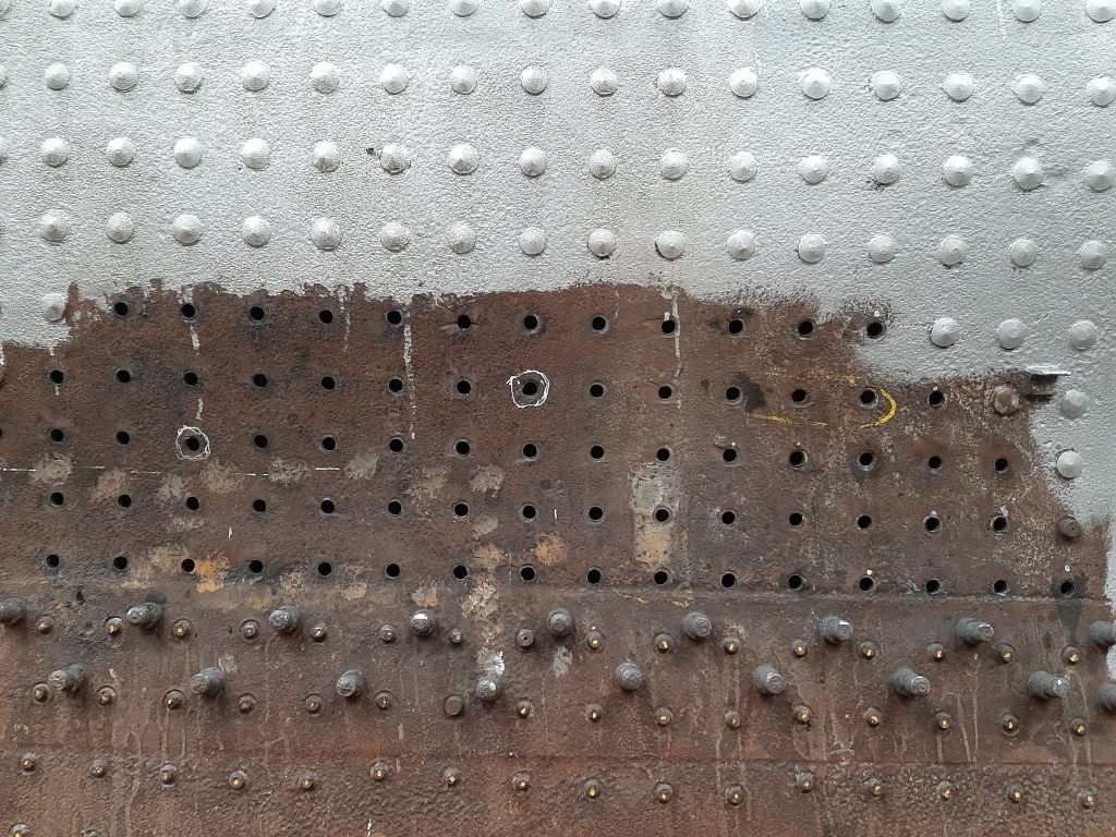 71 stay holes visible on the side of 5643's firebox