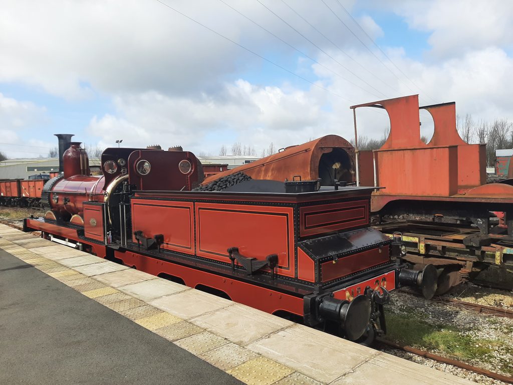 FR 20 and the cab and frames of FR 25 in the background during the RSR's Spring Steam Gala