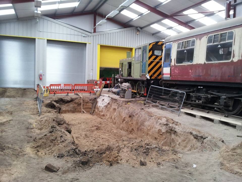 Work continues to build the new workshop at Preston.