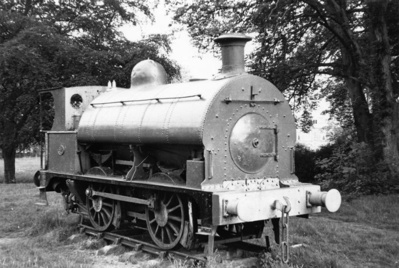 Number 17 standing at Stonecross School in Ulverston - photo thanks to Alan Headech, Cumbrian Railways Association