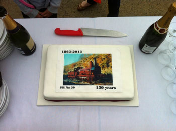 There was cake for museum visitors and FRT volunteers