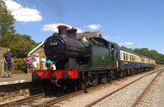5643 at Redmire on the Wensleydale Railway