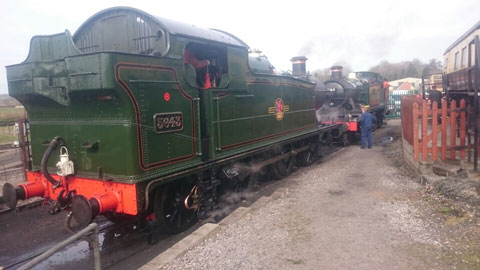 5643 on shed at the West Somerset Railway